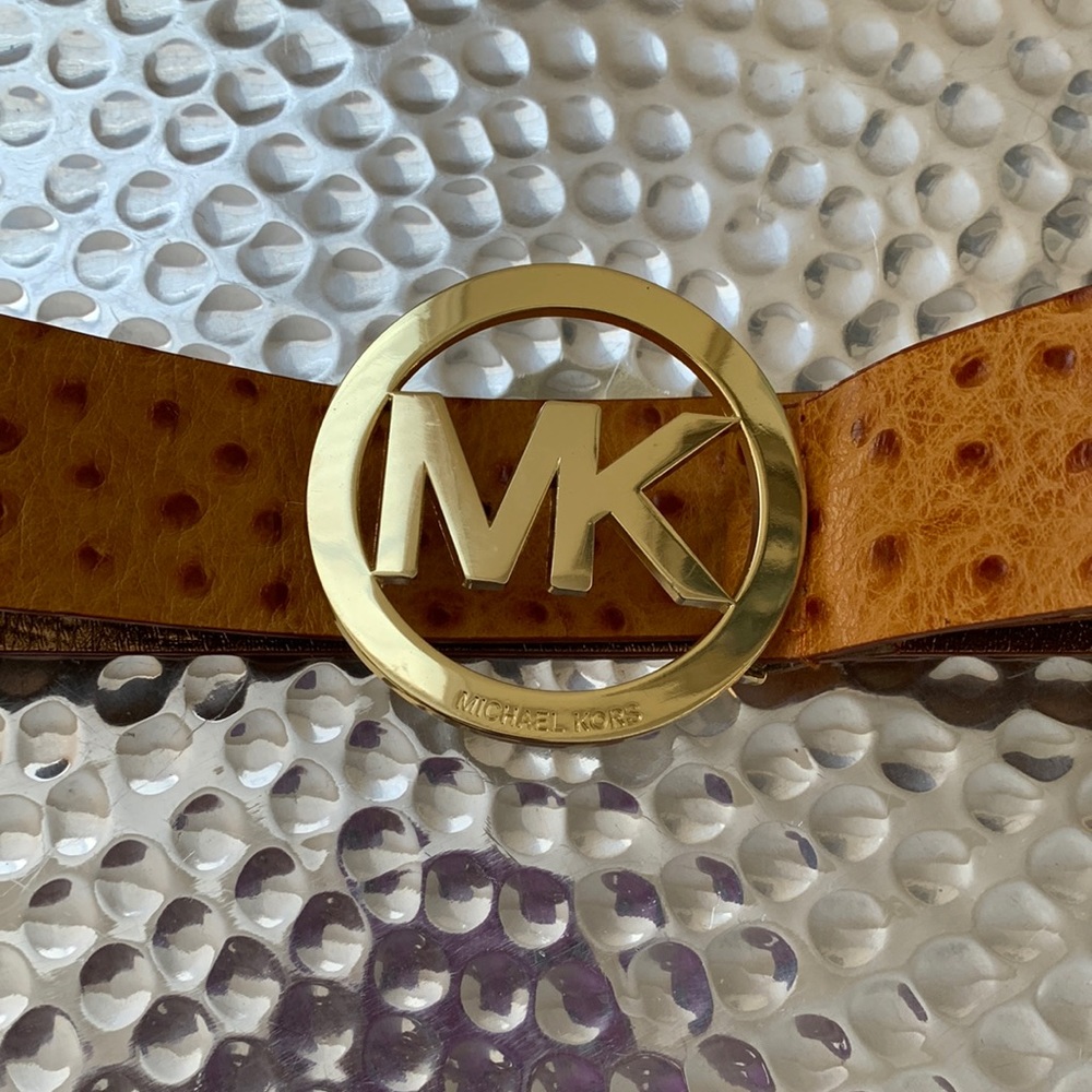 NWOT. Micheal Kors Ostrich Belt